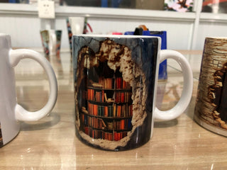 Handle A Library Shelf Space Book Lovers Coffee Mug Birthday Christmas Gift